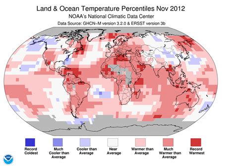 Ncdc Releases November 2012 Global Climate Report National Centers