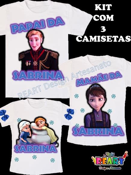 CAMISETA FROZEN Elo7 Produtos Especiais