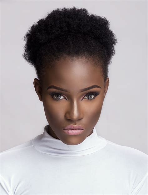 Model Headshot Ideas Fierce African Muse Studio Grey Makeup