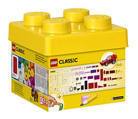 Lego Classic Creative Bricks Assortment 221 Pieces Yellow Idea Box