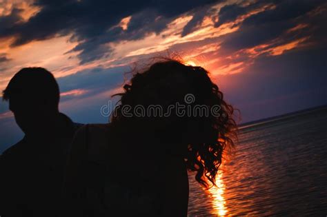 Couple In Love Sunset Red Sea Island Stock Photo Image Of Yellow
