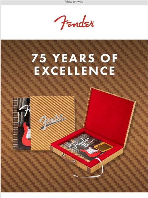 Fender Play 75th Anniversary Book Own A Piece Of History Milled