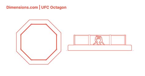 UFC Octagon Dimensions & Drawings | Dimensions.com