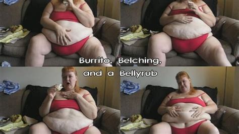 Super Fat Megan S Clipstore Burrito Belching And A Bellyrub