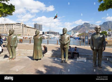 Statues Of Historic South African Politicians At The Waterfront Cape