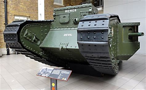 Surviving British Mark V Male Tank Restored Ww1 Tank Photos