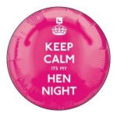 Round Sticker Keep Calm Its My Hens Night