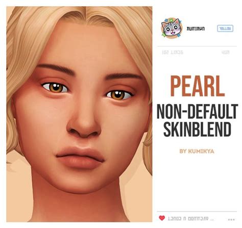 Pearl Non Default Skinblend The Sims 4 Skin Sims 4 Cc Skin Sims 4