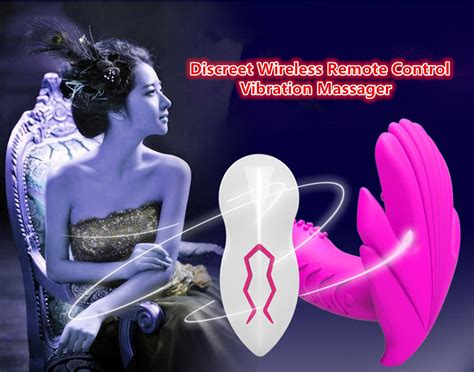 Female Invisible Wearable Wireless Remote Control Double Shock Vibrator