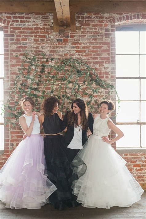 Black lace wedding dress with tulle volumetric skirt, 2 pieces. Sweet Caroline Styles 2016 Bridal Collection (With images ...