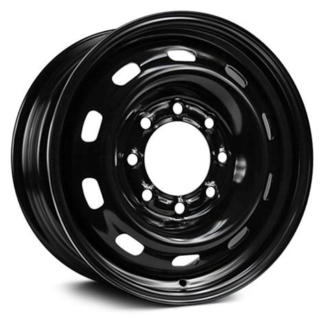 Rt 17 Steel Wheel 8 Lug A2185 Wheels Black Rims