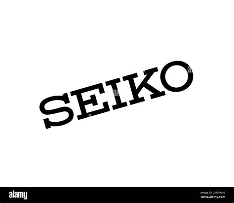 Seiko Rotated Logo White Background Stock Photo Alamy