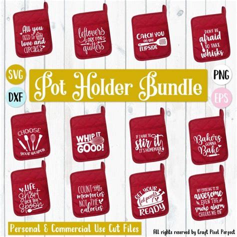 Download Pot Holder Svg Bundle, Dish Towel Svg, Kitchen Svg Bundle ...