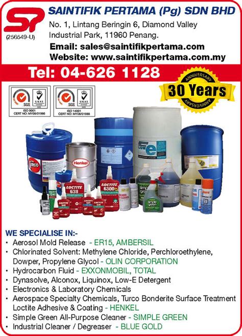 (pg) sdn bhd, plot 231,, lrg.perindustrian bukit minyak 11,, seberang perai tengah 14100,penanmy. Chemical, Solvent, Industrial Chemical Solvent, Cleaner ...