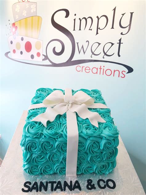 tiffany box rosette cake simply sweet creations flickr