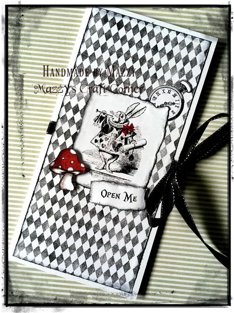 Alice In Wonderland Inspired Handmade Card Any Occasion Can Be