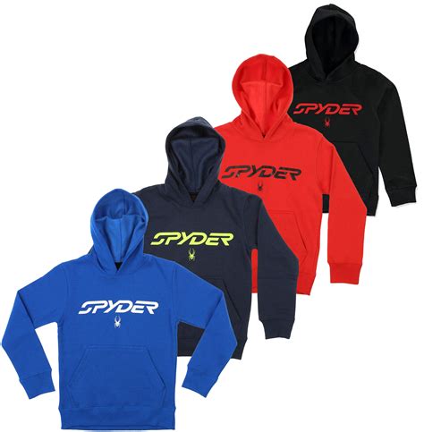 Spyder Kids 4 7 Basic Fleece Pullover Hoodie Color Options Ebay