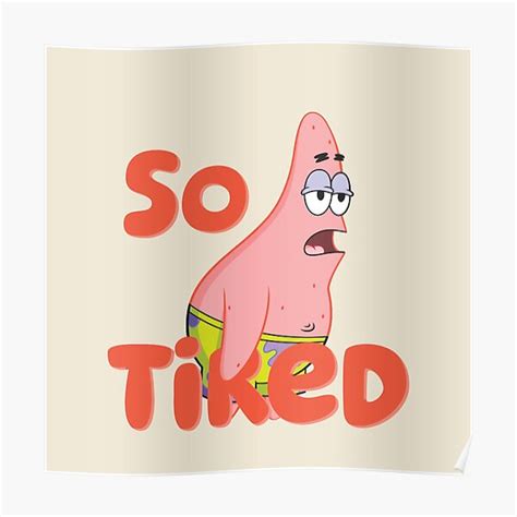 Patrick Star Poster For Sale By Ninuci Redbubble