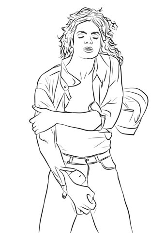 100% free coloring page of michael jordan. Michael Jackson, King Of Pop coloring page | Free ...