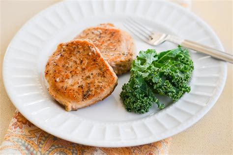 Thick cut pork chops are pan seared and smothered in onion gravy — just what you need to chase away the winter blues. How Can I Bake Tender Center-Cut Pork Loin Chops? | LIVESTRONG.COM