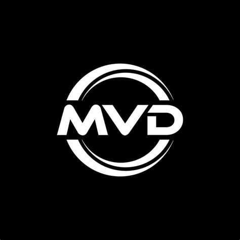 Mvd Letter Logo Design In Illustration Vector Logo Calligraphy