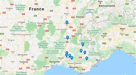 Map Of South Of France World Map