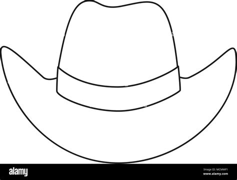 Black Cowboy Hat Stock Vector Images Alamy
