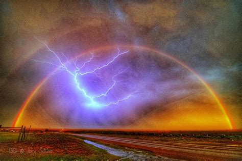 Rainbow Lightning Photograph By Jerry Fletcher Fine Art America