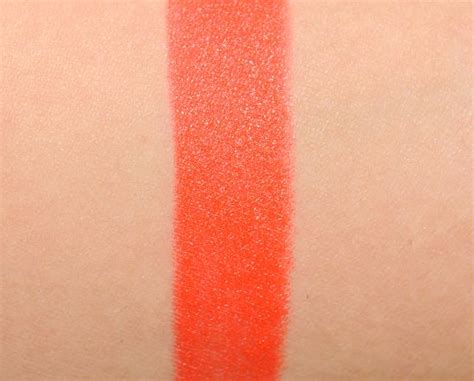 Mac Neon Orange Lipstick Review And Swatches In 2020 Orange Lipstick