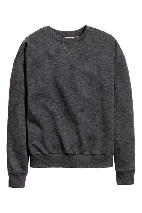 Sweatshirt Dark Gray Melange Sale Handm Us