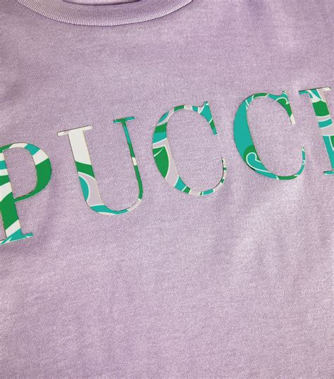 Pucci Purple Logo T Shirt Harrods Uk