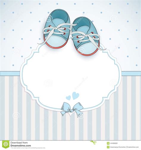 Browse and download free printable baby shower invitation templates and party ideas. Baby Boy Shower Card Stock Vector - Image: 44496669