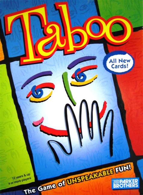 Taboo Ed 2 Unspeakable Fun Taboo Board Game Taboo Game Fun Board
