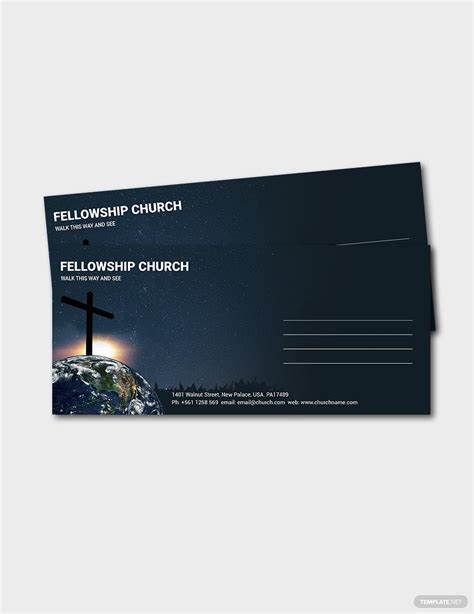 Sample Church Envelope Template In Illustrator Psd Download