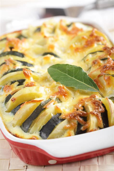 Gratin de pomme de terre et courgettes un plat économique et tout en