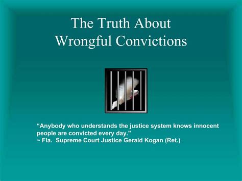 Ppt The Truth About Wrongful Convictions Powerpoint Presentation