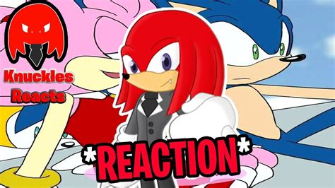 Knuckles Reacts To Sonic And Amy Kiss Right Now Sonic The