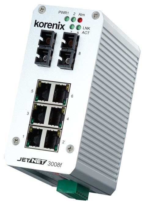 JETNET 3008F-S - Korenix - Switch, 8 Ports, Industrial