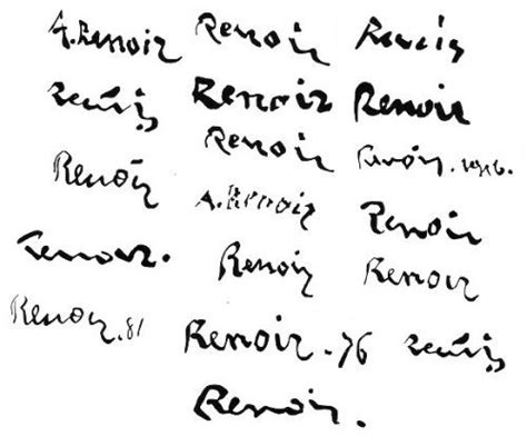 Renoir Signatures Renoir Renoir Art Renoir Paintings