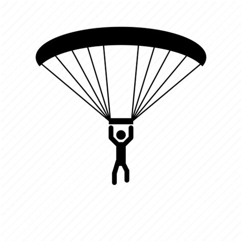 Chute Parachute Skydiver Skydiving Icon