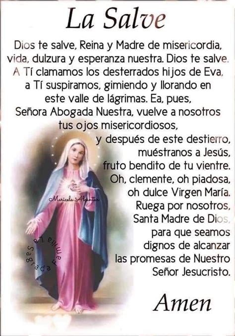 Pin De Adriana Rangel En Maria En 2020 El Salve Oracion Oracion