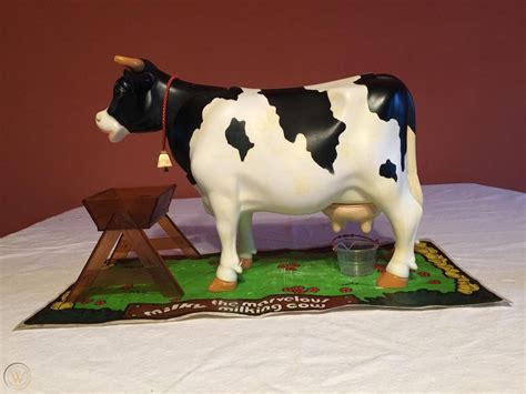 Vintage Milky The Marvelous Milking Cow Toy In Box All Pieces