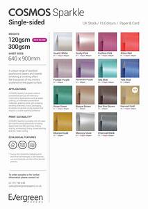 Cosmos Sparkle Uk Colour Chart By Evergreenpapers Flipsnack