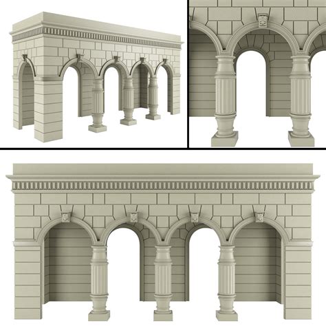 Classic Architecture Arch 3d Model Cgtrader