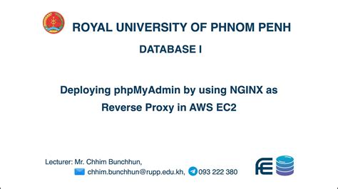 Deploying PhpMyAdmin By Using NGINX As Reverse Proxy In AWS EC YouTube