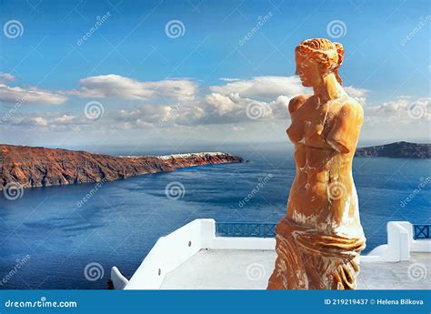 Greckie Wyspy Podróżują Grecja Santorini Milos Venus Obraz Stock