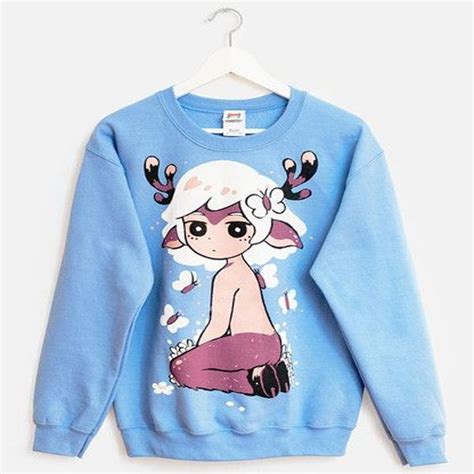 Omocat Sweatshirt Anime Sweatshirt Kawaii Clothes Unisex Sweatshirt