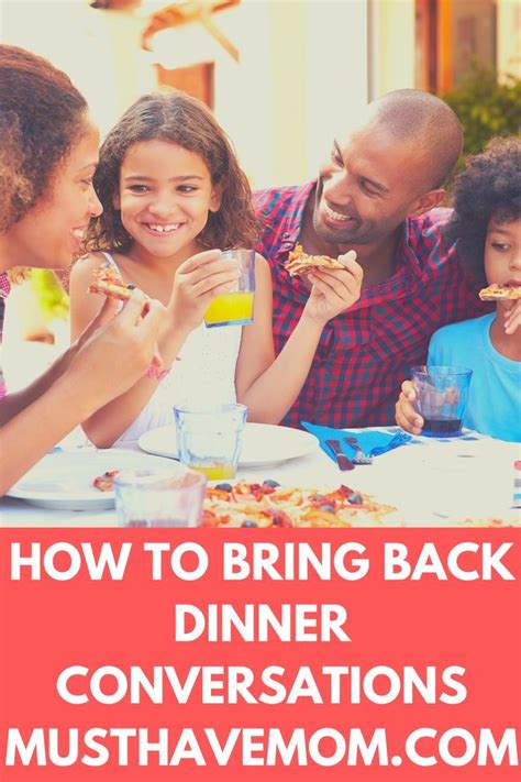 How To Bring Back Dinner Conversations Free Conversation Starters