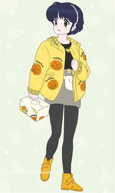 Akane Tendo In Pumpkin Jacket By Bloodberi On Deviantart