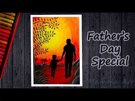 Smiling family with father and her two kids. Fathers Day Easy Drawing | Father's Day special Drawing ...